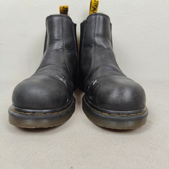 Dr Martens Fellside SD Safety Boots Mens 12 45 Black Leather Steel Toe Chelsea - Picture 3 of 12